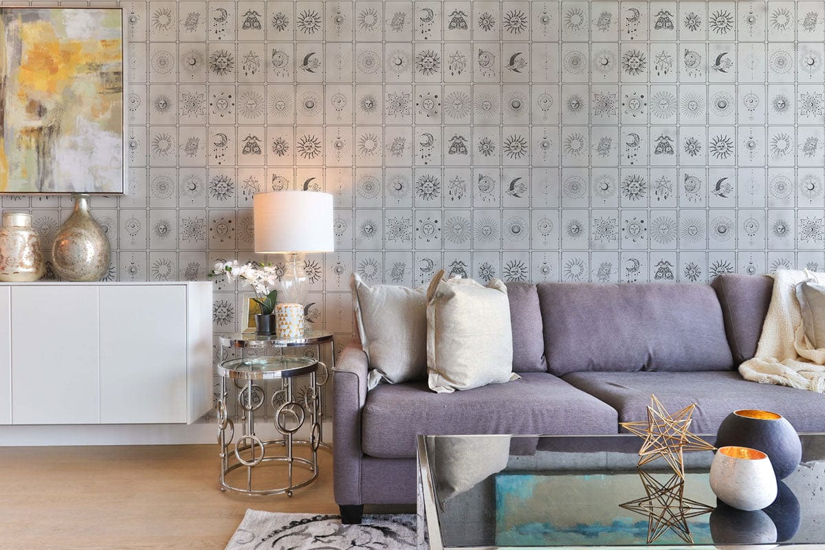 Astrology Pattern Wall Mural Home Interior Decor