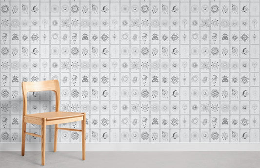 Astrology Pattern Wall Murals Room Decoration Idea