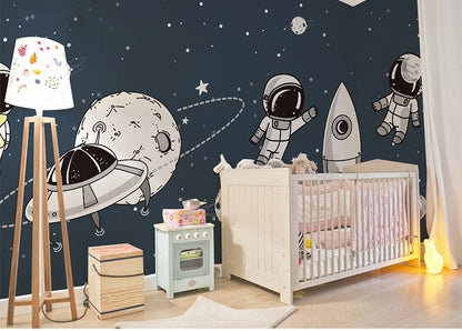 astronaut in space galaxy wallpaper custom design
