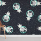 Astronaut Bunny Cartoon Animal Wallpaper Room Decoration Idea