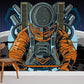 astronaut in planet surface space wallpaper