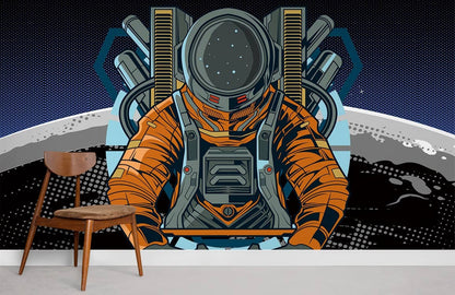 astronaut in planet surface space wallpaper