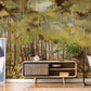 Autumn Forest oil painting Wallpaper Mural for hallway