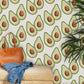 Sliced Avocados Fruit Wallpaper Mural for hallway decor