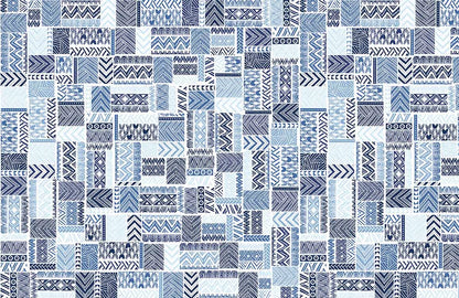 Aztec Patchwork Pattern Mural Wallpaper Home Decor