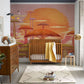 Baobab with Sunset Clouds Wallpaper Mural Featured in Nursery Rome Decorations