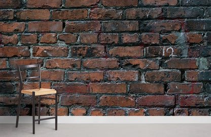 Bare Corroded Brick Room Wallpaper Decoration Idea