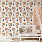 Bears in Love Animal Wallpaper For Nursery Interior Decor