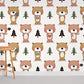 Bears in Love Cartoon Animal Wallpaper Room Decoration Idea