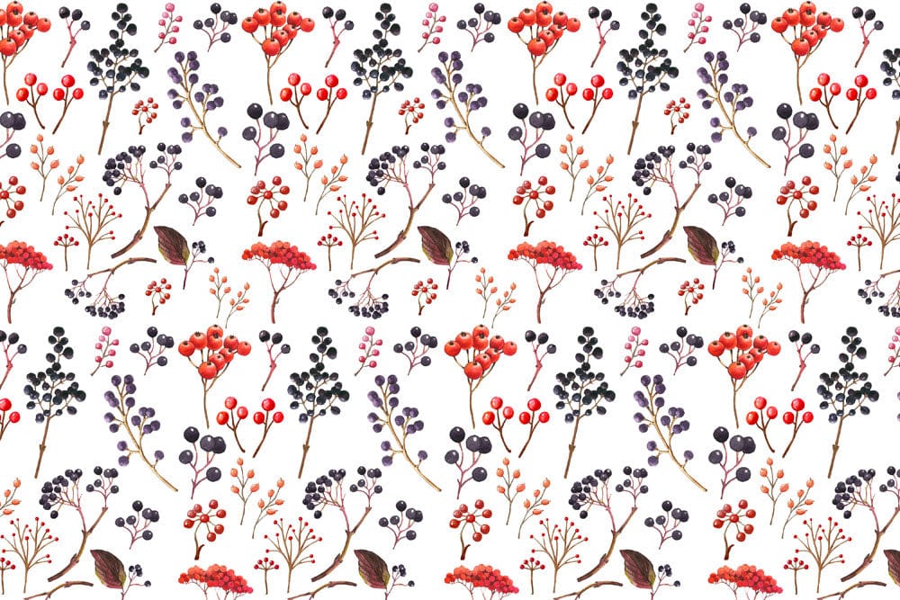 custom berry collection wallpaper mural for room decor