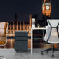 Wallpaper mural featuring a nighttime scene of Big Ben for use in decorating an office.