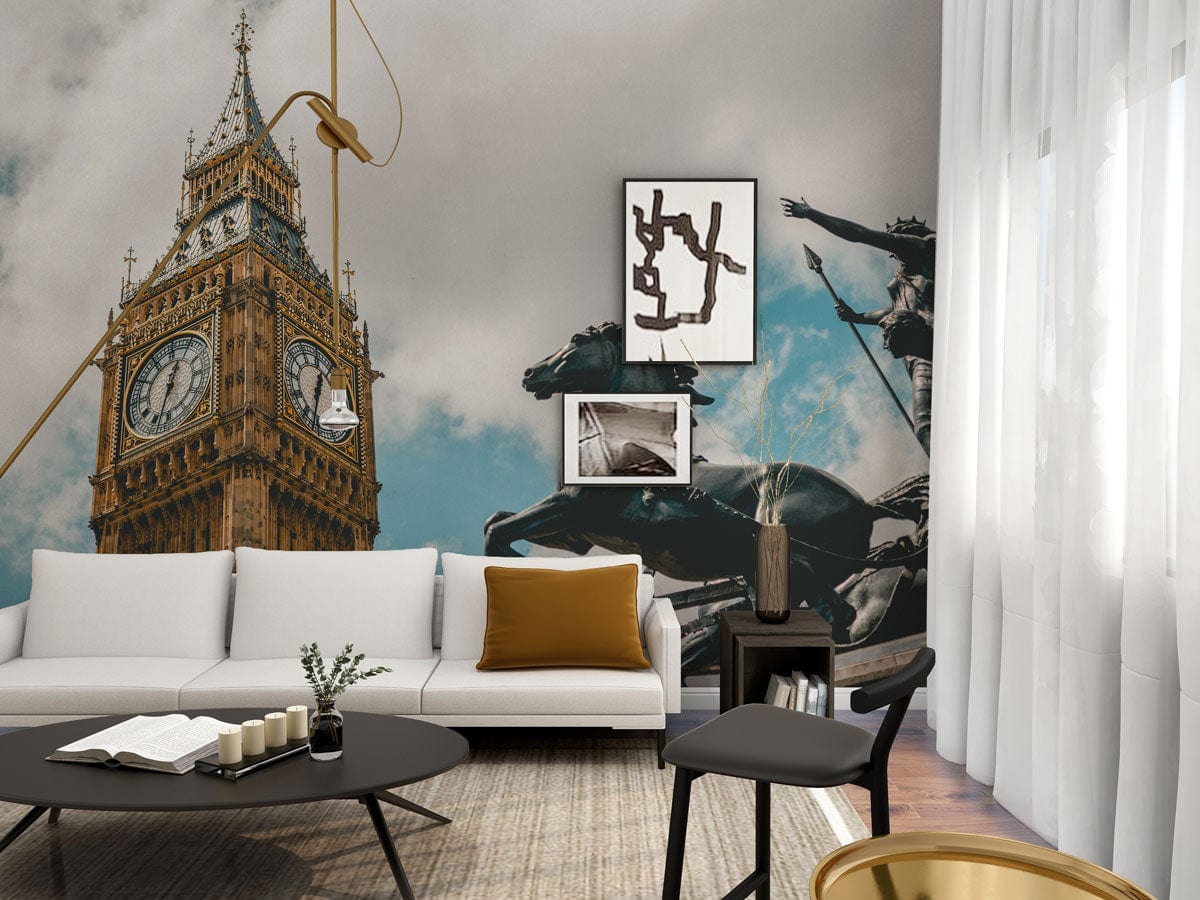 Big Ben Peak Wallpaper Mural for Use as Decorating Material in the Living Room