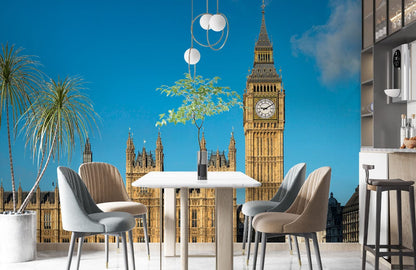 big ben city landscape wallpaper mural dining room decor