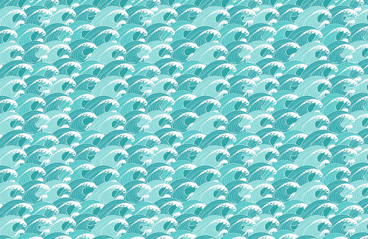 Unique Billow Pattern Ocean Wallpaper Home Decor