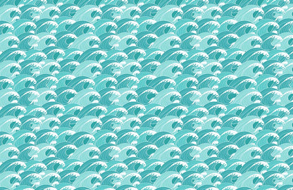 Unique Billow Pattern Ocean Wallpaper Home Decor