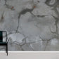 Home Decoration Featuring a Bionic Grey Concrete Wallpaper Mural.