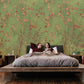 birds on branch vintage wall mural for bedroom