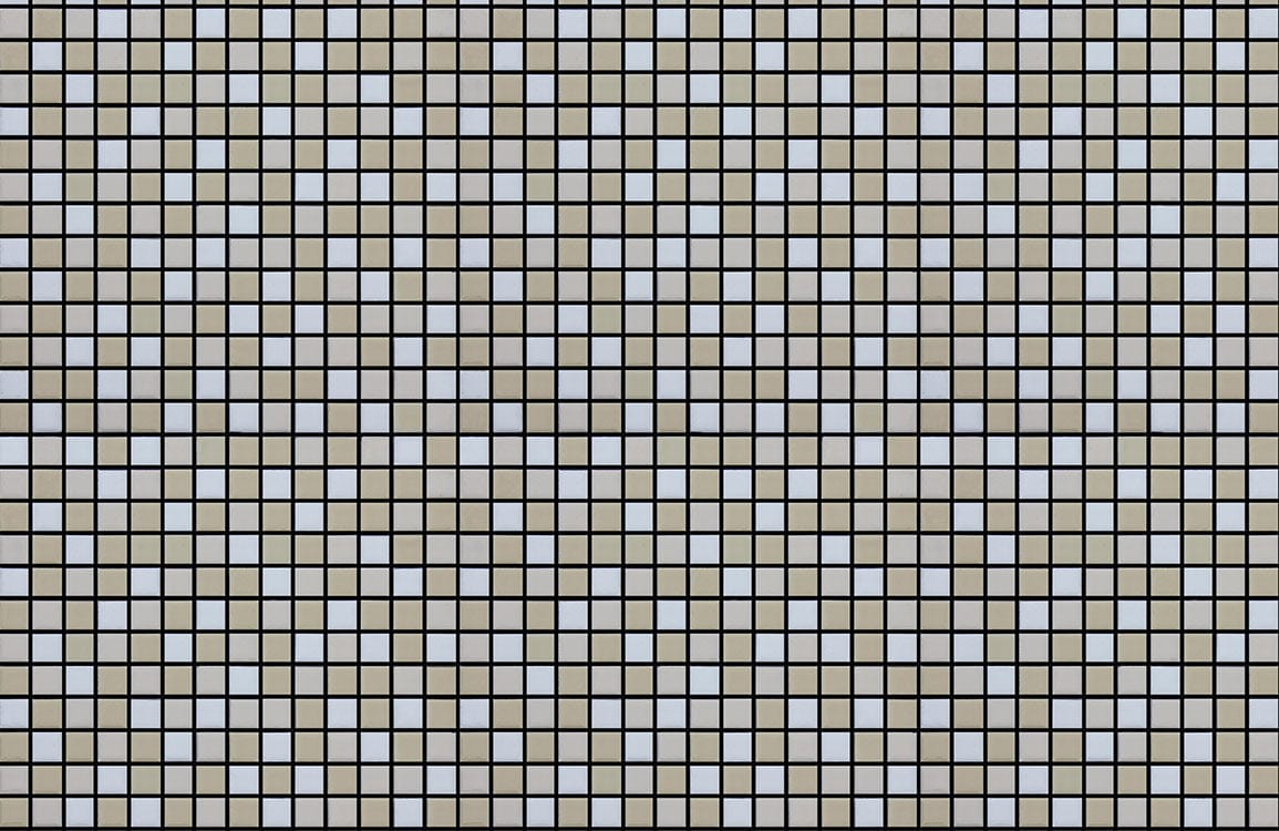Mosaic Wallpaper in Black and Blue