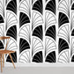 Black & White Art Deco Wallpaper Mural For Home