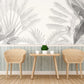 Mural of a Gray and White Forest for the Dining Room