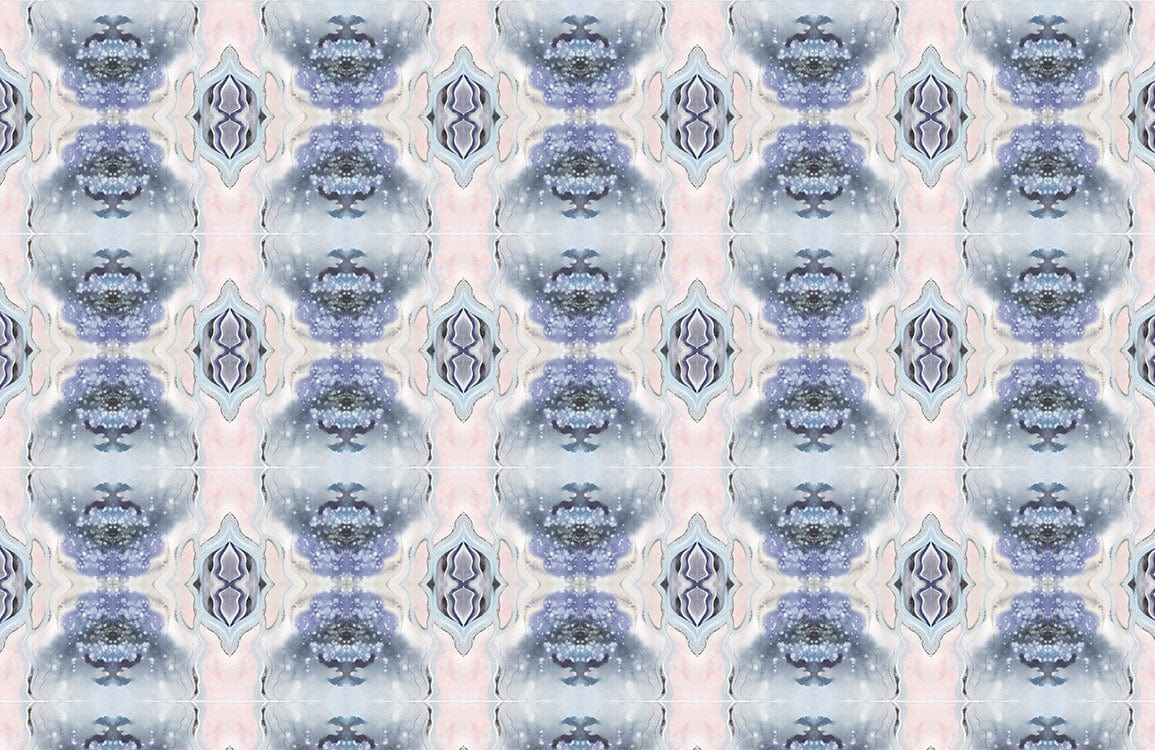 Abstract Watercolor Geometric Mural Wallpaper