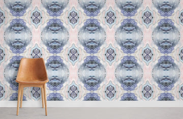Abstract Watercolor Geometric Mural Wallpaper