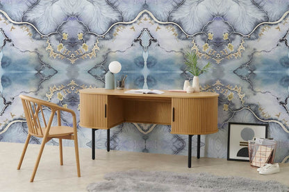 Watercolour petal effect Wallpaper Mural for home office