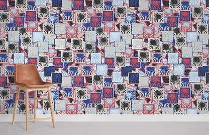 Modern Abstract Geometric Wallpaper Mural