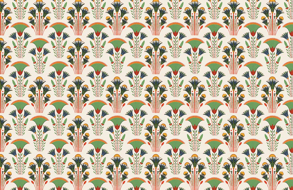 Muraale Vetrate Botaniche Art Deco Vintage