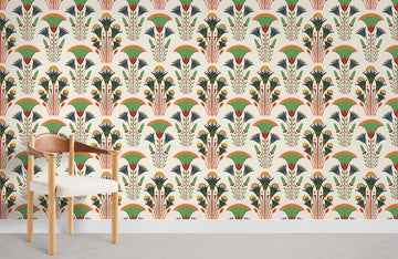 Muraale Vetrate Botaniche Art Deco Vintage