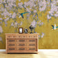 Wall Mural Wallpaper with Blossoms in Front for the Hallway Decoration