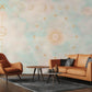 Blue Astrology & Sun Wall Mural Home Interior Decor