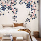 blue berry fruit wallpaper mural for bedroom
