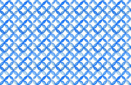 Blue Circles watercolor wallpaper Murals