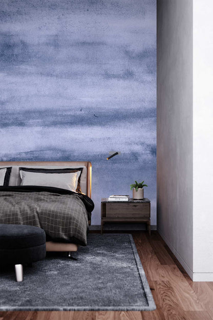 Blue Gradient Ombre Mural Home Decor