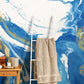 Bathroom Wall Mural with Ocean Room Mazarine Marble Wallpaper