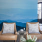 Blue Misty Hilltops is a Wallpaper Mural for the Living Room that Decorates the Room.