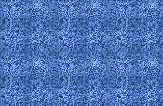 Plain Blue Mosaic Wallcovering