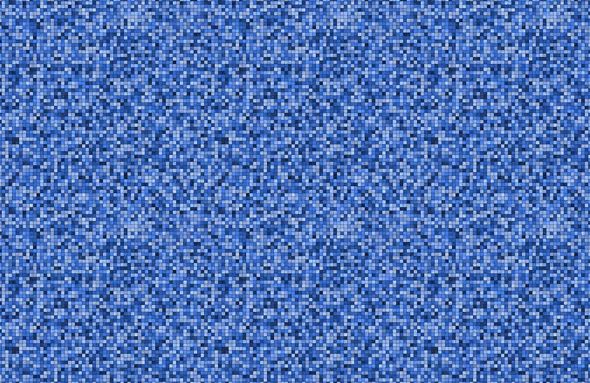Modern Blue Geometric Mosaic Mural Wallpaper