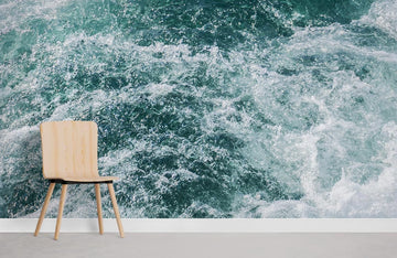 Soothing Ocean Waves Texture Mural Wallpaper