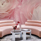 pink flower blossom wall mural living room decoration