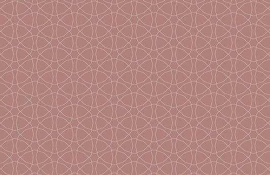Wallpaper mural with a brick red bones pattern for use in home decor.