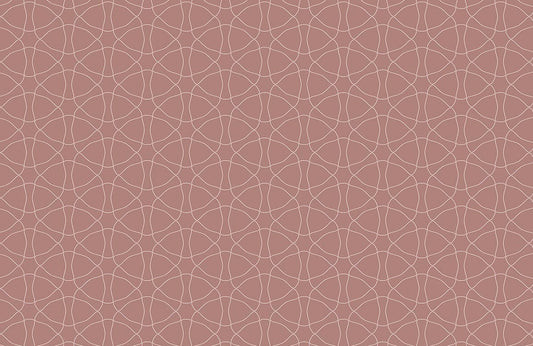 Wallpaper mural with a brick red bones pattern for use in home decor.