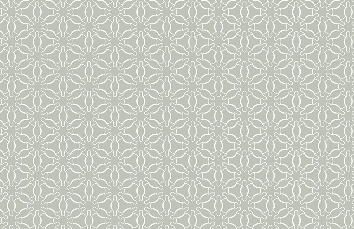 Wallpaper mural with a geometric flower pattern for use as home decor.