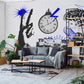 brainstorm pattern wall mural living room