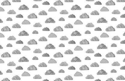 Bread Talk Clouds Mural Wallpaper Interior