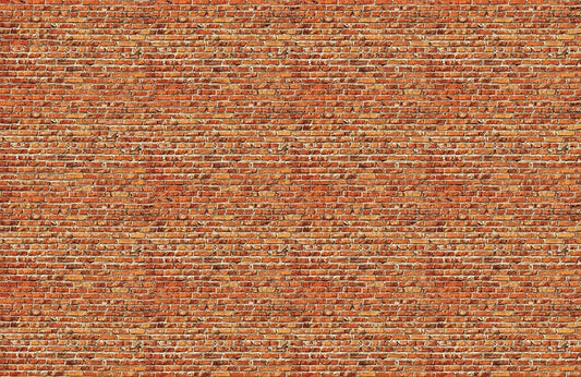 Rustic Red Brick Texture Mural Wallpaper