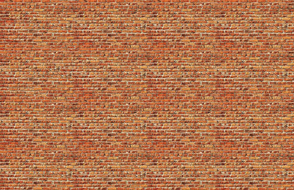 Rustic Red Brick Texture Mural Wallpaper