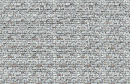 Modern Grey Brick Pattern Mural Wallpaper
