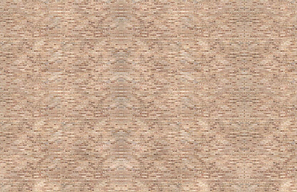 Rustic Textured Beige Brick Mural Wallpaper